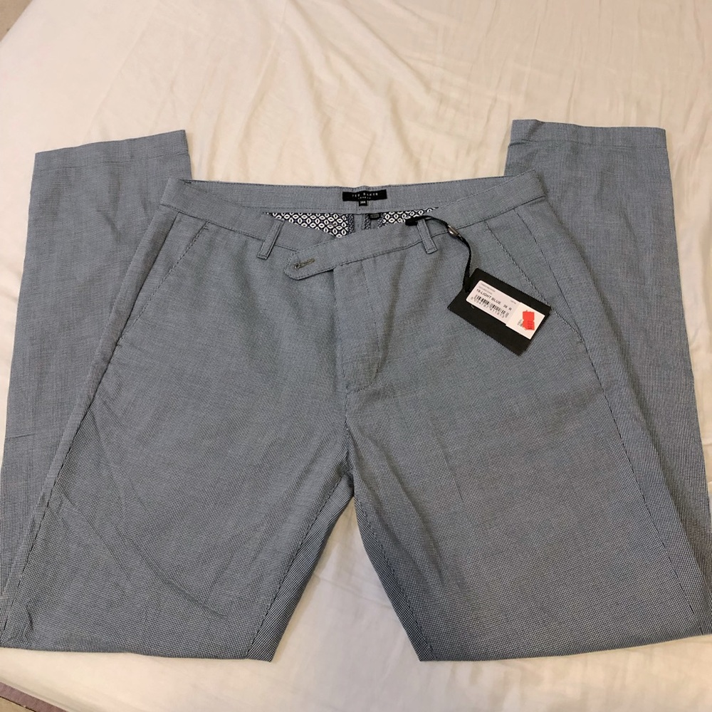 Ted Baker London Light Blue Textured Chino NWT